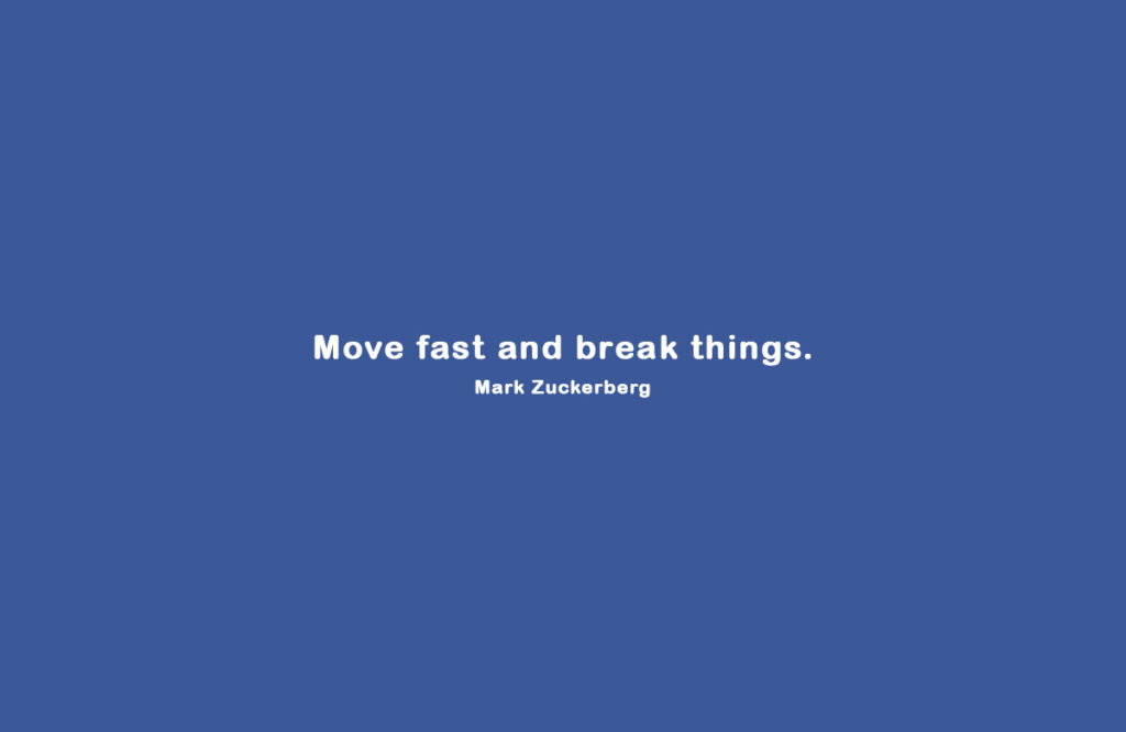 Mark Zuckerberg quote on innovation and speed