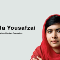Malala Yousafzai speaking at the UN as an education activist