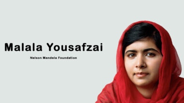 Malala Yousafzai speaking at the UN as an education activist